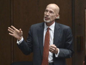 Attorney John Bryson gives closing arguments.